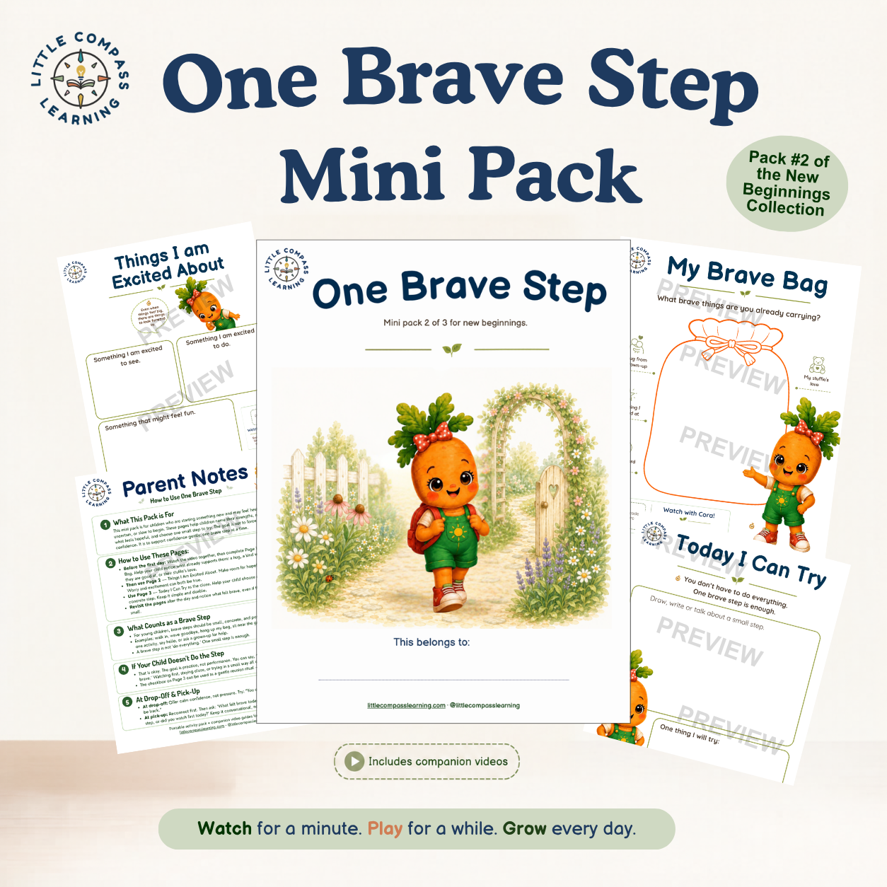 One Brave Step activity pack
